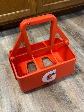 Gatorade Orange Plastic 6 Bottle Caddy - New